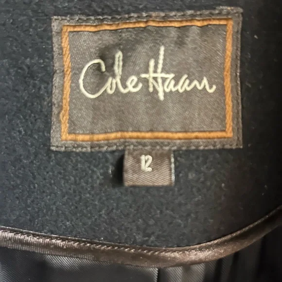 Cole Haan Black wool Coat - Picture 3 of 12